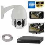 Wired Rotating Zoom PTZ Calving Camera System for Tv & Mobile phones